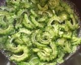 ゴーヤと茗荷と紫蘇の和え物作り方3写真