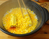 とうもろこしとニンジンごはん作り方4写真