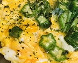 簡単一品●オクラいりの白だし玉子焼き作り方4写真