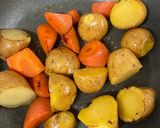 圧力鍋で手羽元と野菜の味噌煮作り方4写真