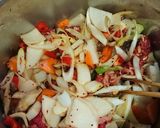 ずいきとオクラの牛肉スープ☆韓国猛暑対策作り方7写真