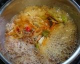 ずいきとオクラの牛肉スープ☆韓国猛暑対策作り方8写真