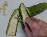 ゴーヤの味噌煮缶チャンプルー作り方1写真