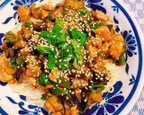 鶏肉と茄子の大葉味噌炒めのせ そうめん作り方6写真