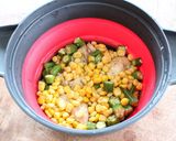 旨い！鶏むね肉ととうもろこしのバター醤油作り方4写真