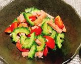 簡単にできるゴーヤとスパムの酢の物作り方7写真