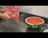 チョコ入り⭐️夏にぴったりスイカゼリー作り方2写真