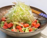 アボカド、タラコ、長ネギのおつまみサラダ作り方5写真