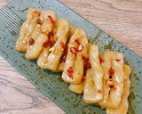 簡単絶品☆ねじりこんにゃくのにんにく炒め作り方4写真
