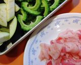 茄子とゴーヤの味噌炒め作り方1写真