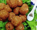 レンコン・たけのこ入り肉だんご作り方5写真