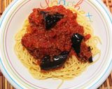 我が家のなすのミートソーススパゲッティ作り方6写真