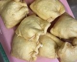 キャベツとはんぺんの油揚げ詰め焼き作り方2写真