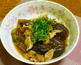 茄子と豚バラ肉の煮浸し作り方8写真