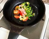 パスタを折っていれるver.作り方2写真