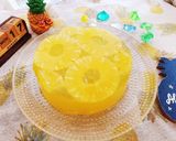 寒天deパイナップルプルゼリーケーキ作り方4写真