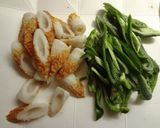 ちくわとピーマンのコリアンダー炒め作り方1写真