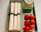 しそペーストで冷製ジェノベーゼ風そうめん作り方1写真