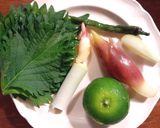 焼き茸とすだち、薬味一杯の冷や汁うどん　作り方4写真