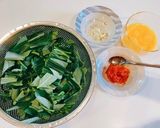 明太子と空芯菜の炒飯作り方1写真