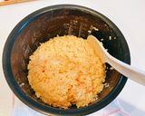 明太子と空芯菜の炒飯作り方3写真