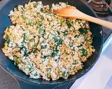 明太子と空芯菜の炒飯作り方5写真