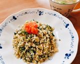 明太子と空芯菜の炒飯作り方6写真