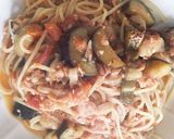 【簡単】フレッシュトマトとナスのパスタ作り方6写真