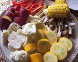 手羽先と彩り夏野菜の蒸し焼き作り方2写真