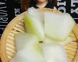 リカちゃん♡冬瓜と鶏肉 絹さやの煮物作り方2写真