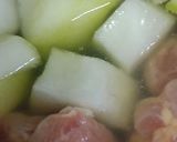 リカちゃん♡冬瓜と鶏肉 絹さやの煮物作り方6写真