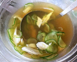 茹で汁活用☆ささみのスープご飯(冷や汁)作り方4写真