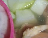 リカちゃん♡冬瓜と鶏肉 絹さやの煮物作り方7写真