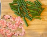 にんにくの芽と豚バラの塩レモン炒め作り方1写真