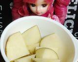 リカちゃん♡きぬさやとポテト(青のり味)作り方2写真