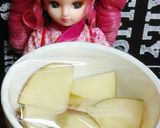 リカちゃん♡きぬさやとポテト(青のり味)作り方3写真