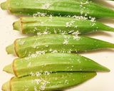 作り置き☆オクラ☆白だし和え作り方1写真