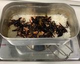 メスティンで作るくらこん炊き込みごはん作り方2写真