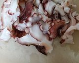 タコのペペロンチーノ揚げ玉入り作り方2写真