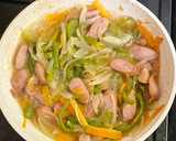 ソーセージとたっぷり野菜の他人丼作り方3写真