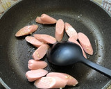 魚肉ソーセージと豆腐のふんわり卵焼き炒め作り方3写真
