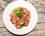 簡単!さっぱり冷製桃と生ハムのパスタ作り方5写真