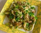 セロリと牛肉のかき油炒め作り方11写真