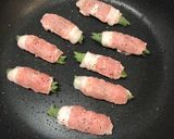 豚肉の大葉巻き(お弁当用)作り方2写真