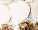 長芋の餃子の肉だね挟み焼き作り方3写真