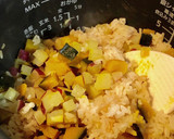 さつまいもとかぼちゃのご飯作り方5写真