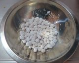 魚と大豆のケチャップがらめ/七尾市給食作り方3写真