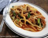 レンジで簡単!豚キムチうどん作り方4写真