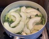 瓜と小松菜の味噌汁作り方6写真