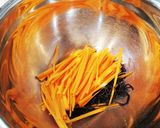 豆苗と人参の塩昆布サラダ♪作り方2写真